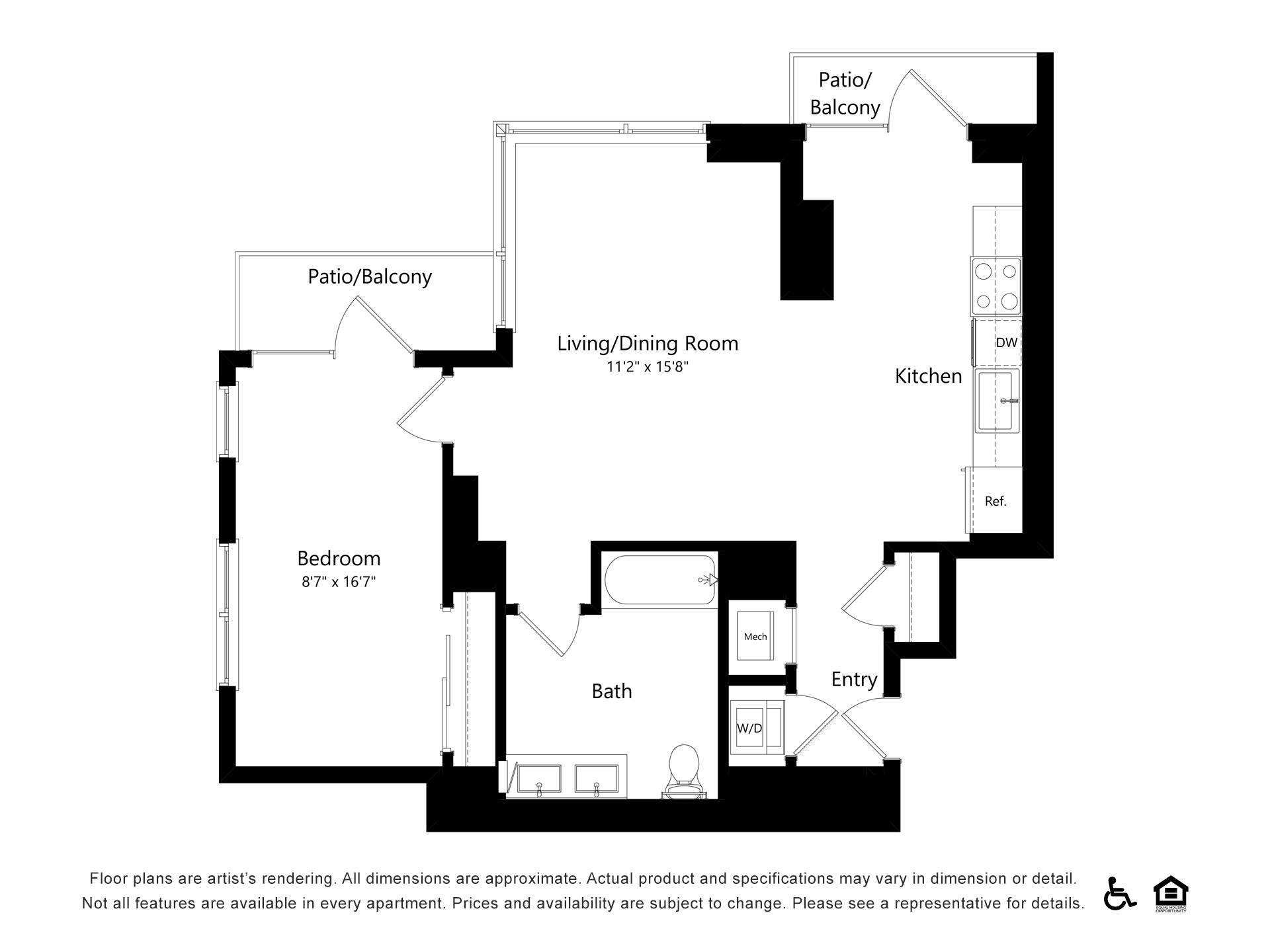 Floor plan layout diagram for A34